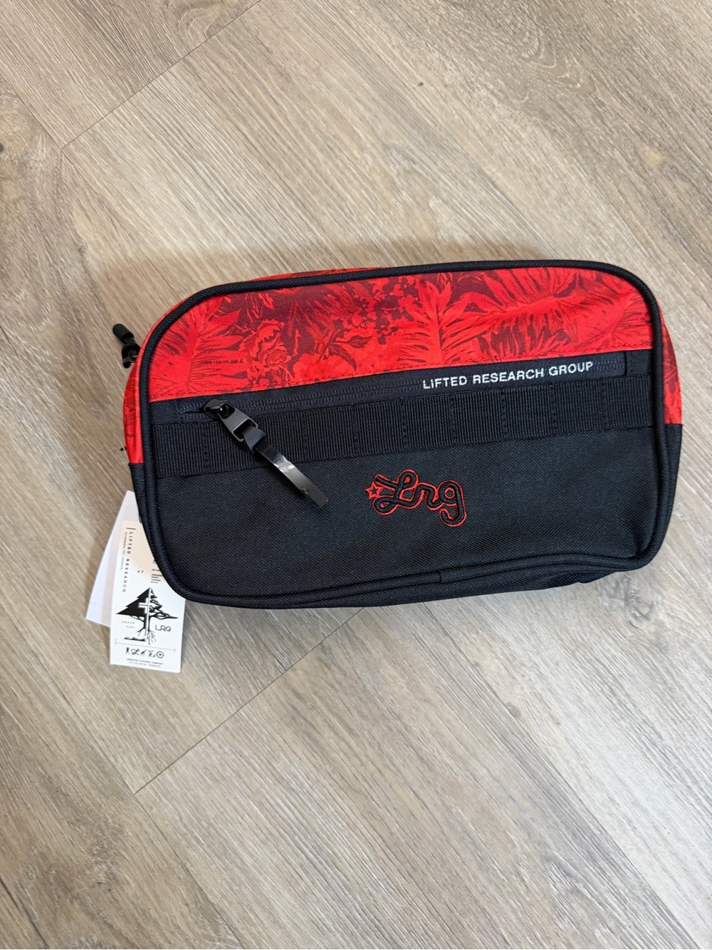 LRG Framework Waist Pack Black Red NWT